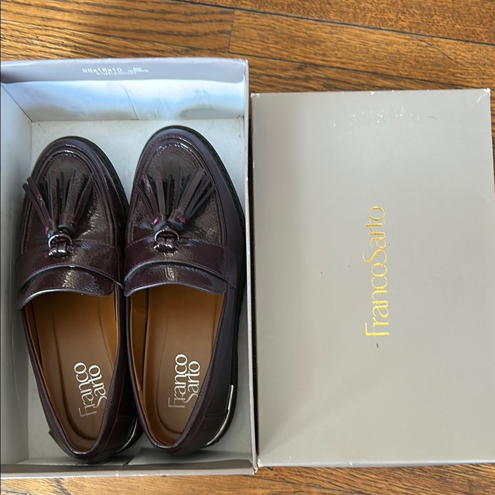 Franco Sarto burgundy  Brown Loafers